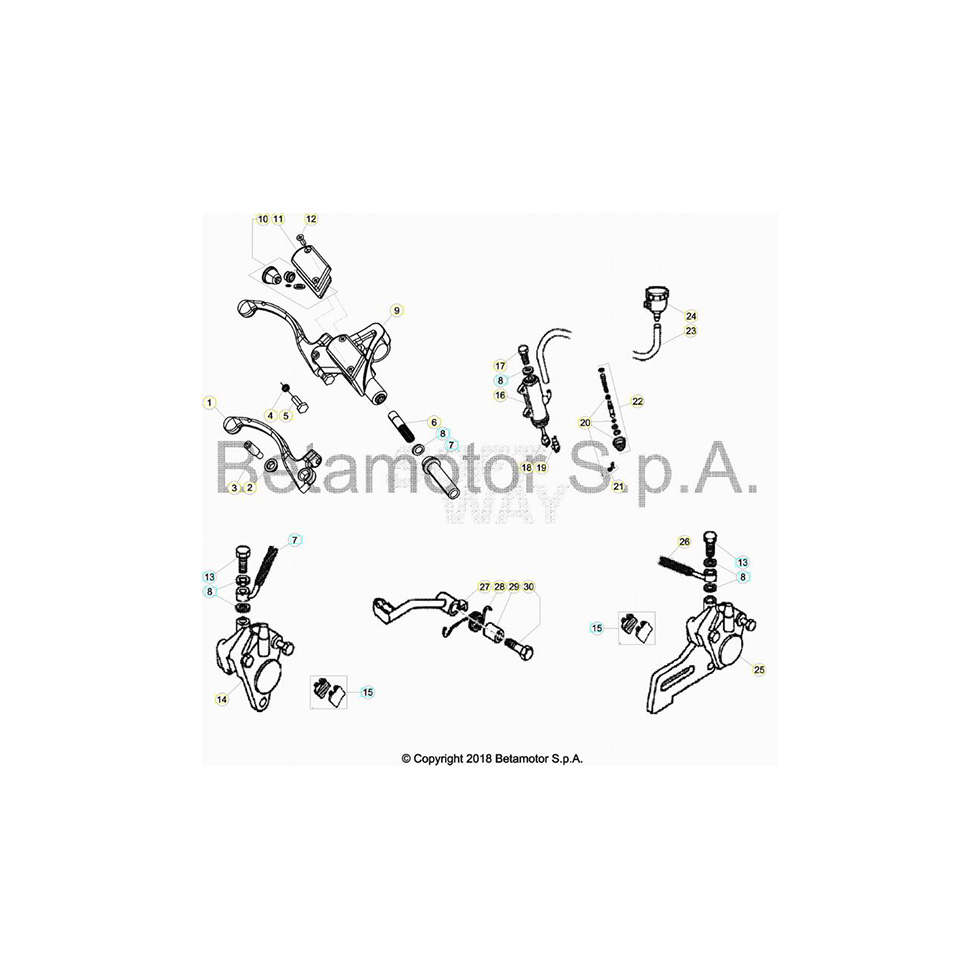 Beta EVO80 Junior 22 Bremsen Ersatzteile